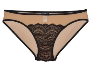 Elise Lowrider Bikini In Black/ Nude
