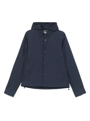Emporio Armani Men's Blouson With Internal Nylon Bib Jacquard All-Over Lettering