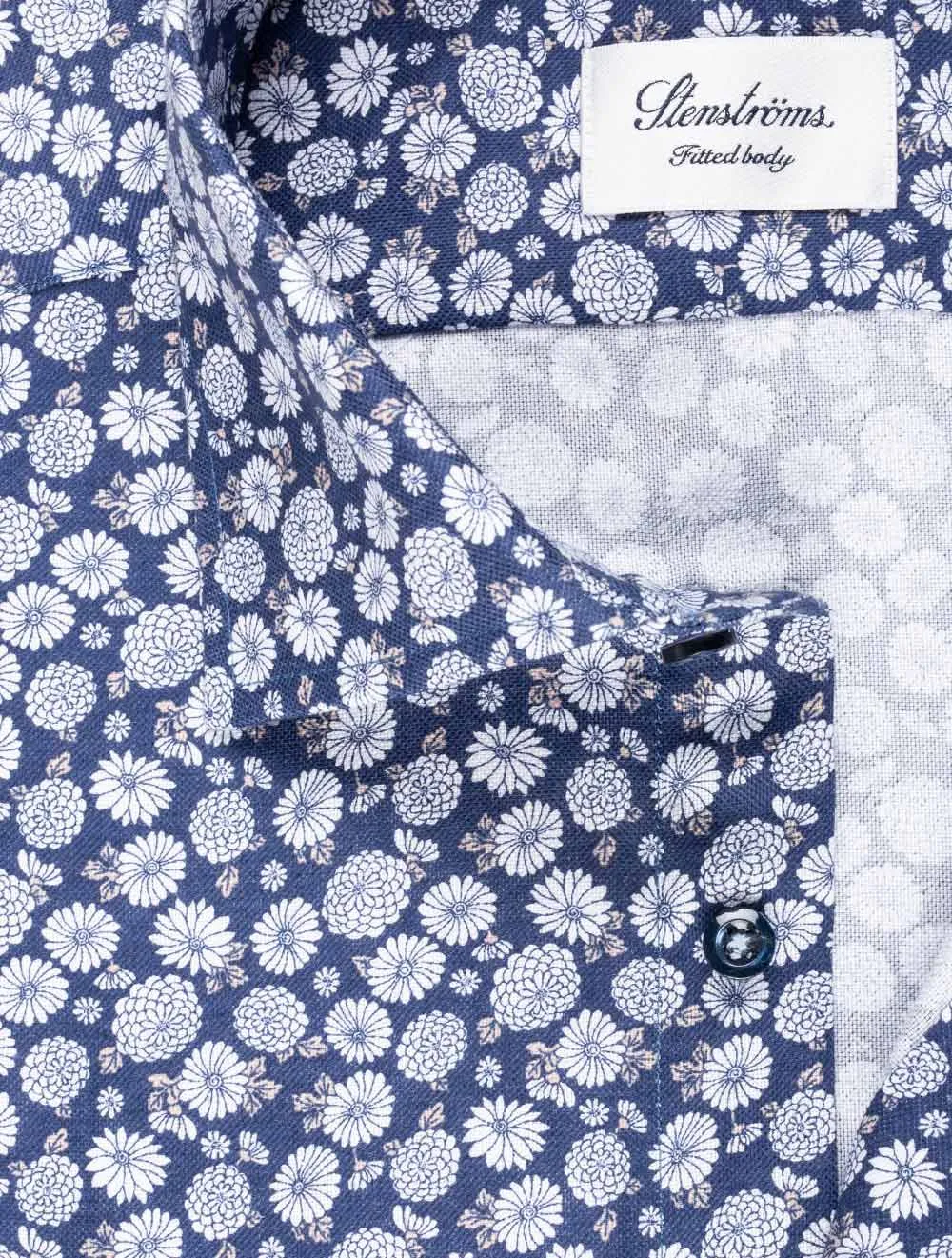 Floral Pinpoint Oxford Shirt Navy