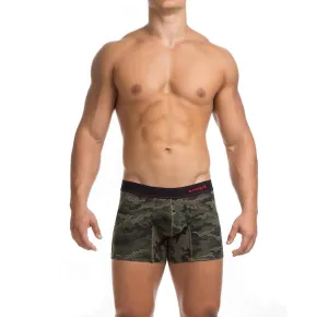 Force Of Nature Trunk Underwear In Green Camo