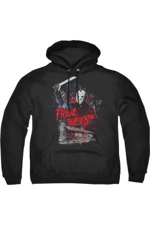 Friday the 13th Cabin Adult Pull Over Hoodie