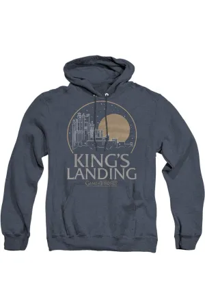 Game Of Thrones Kings Landing Adult Heather Hoodie / Hooded Sweatshirt