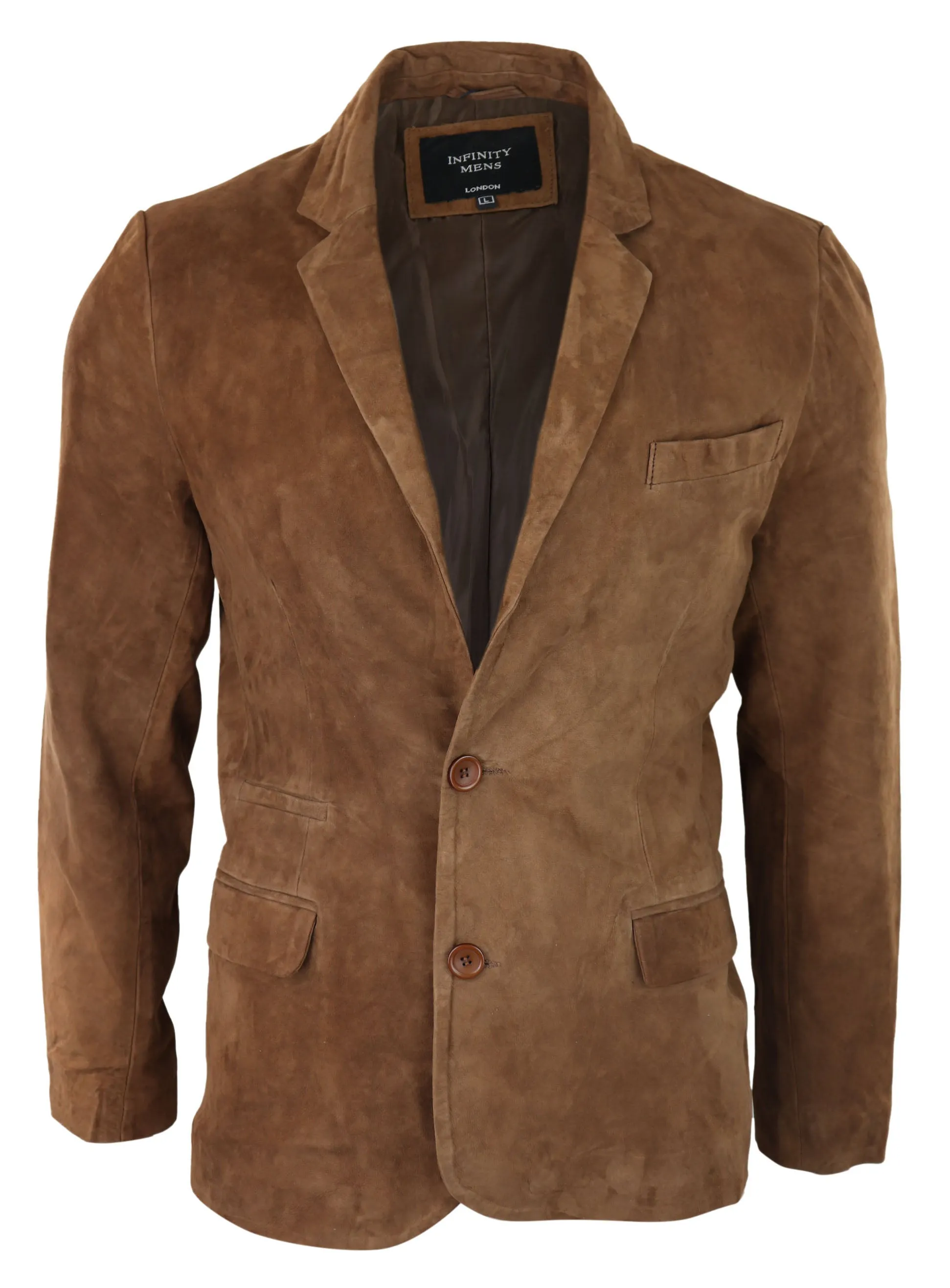 Genuine Suede Blazer Style Jacket Leather