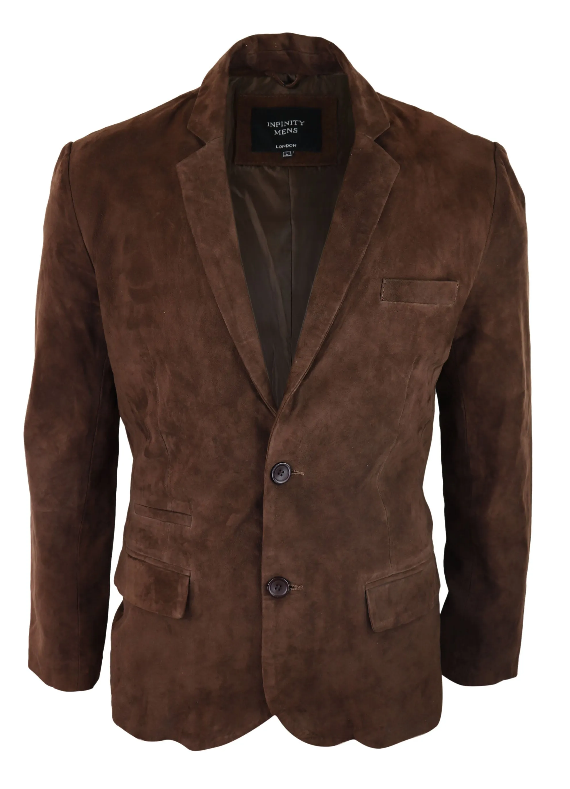 Genuine Suede Blazer Style Jacket Leather