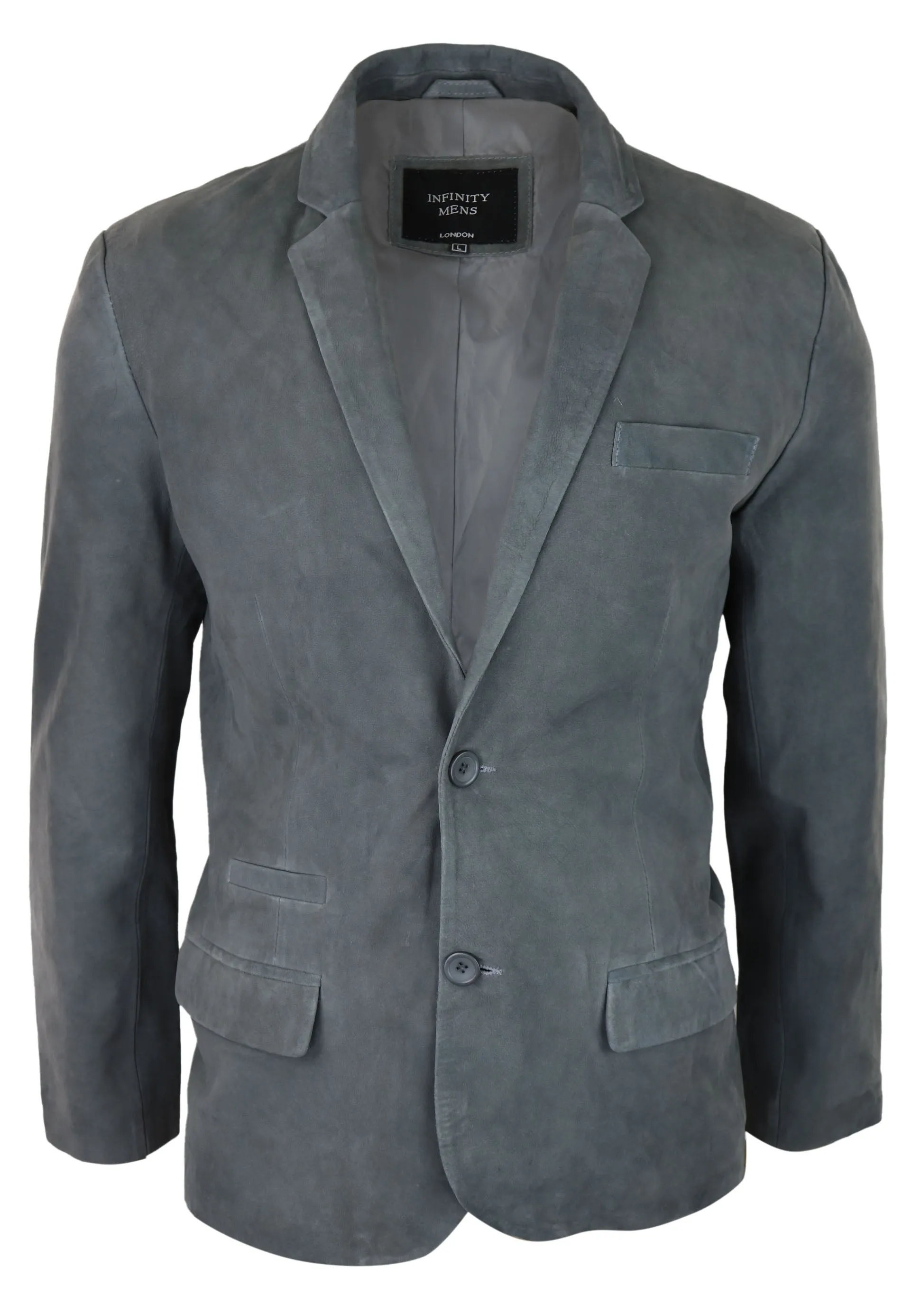 Genuine Suede Blazer Style Jacket Leather