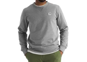 Heritage Patch Crew Sweatshirt In Heather Grey