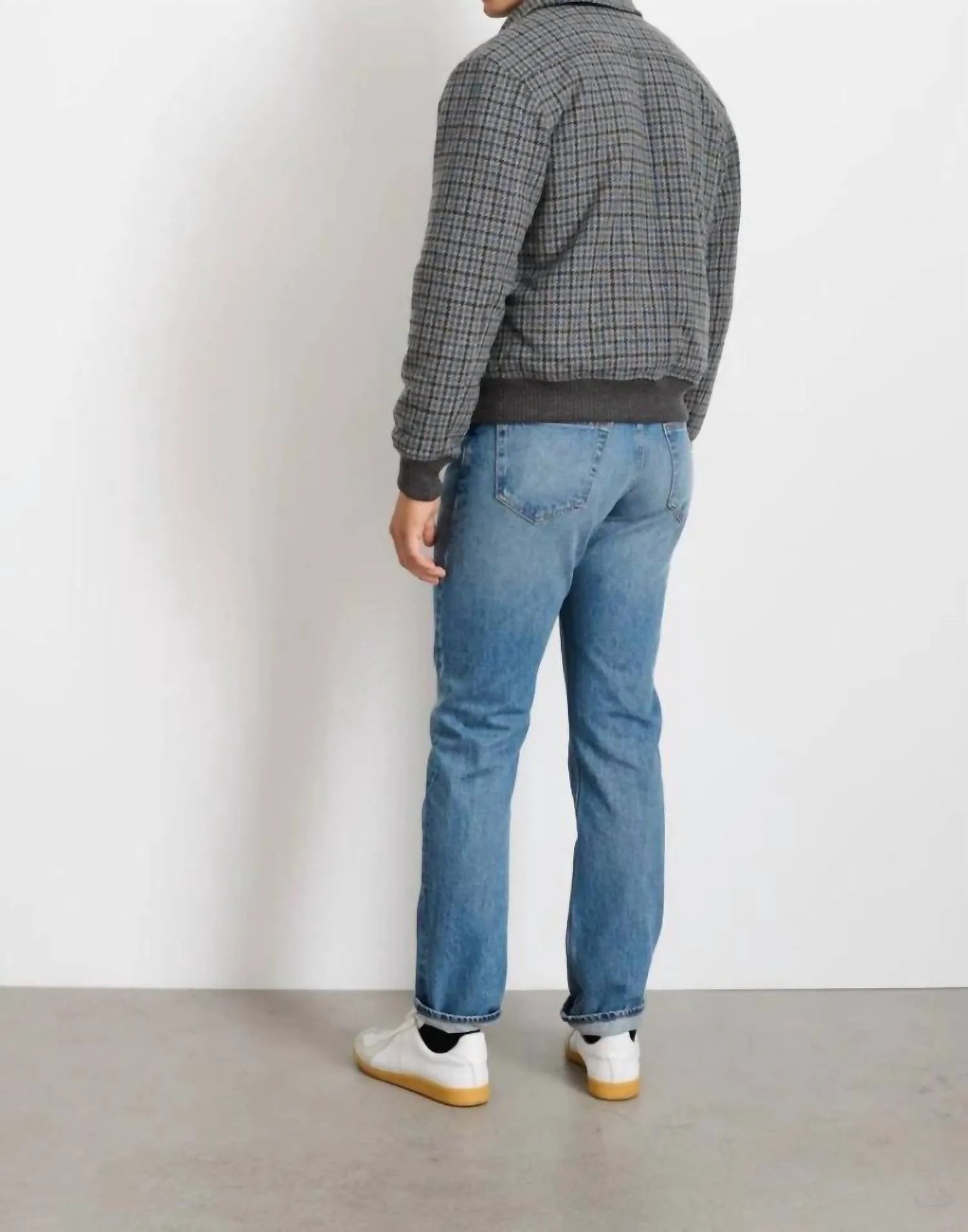 Houndstooth Bomber In Black