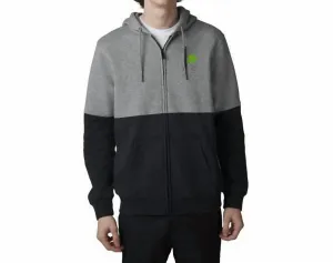 Kawi Zip Fleece Hoodie In Grey