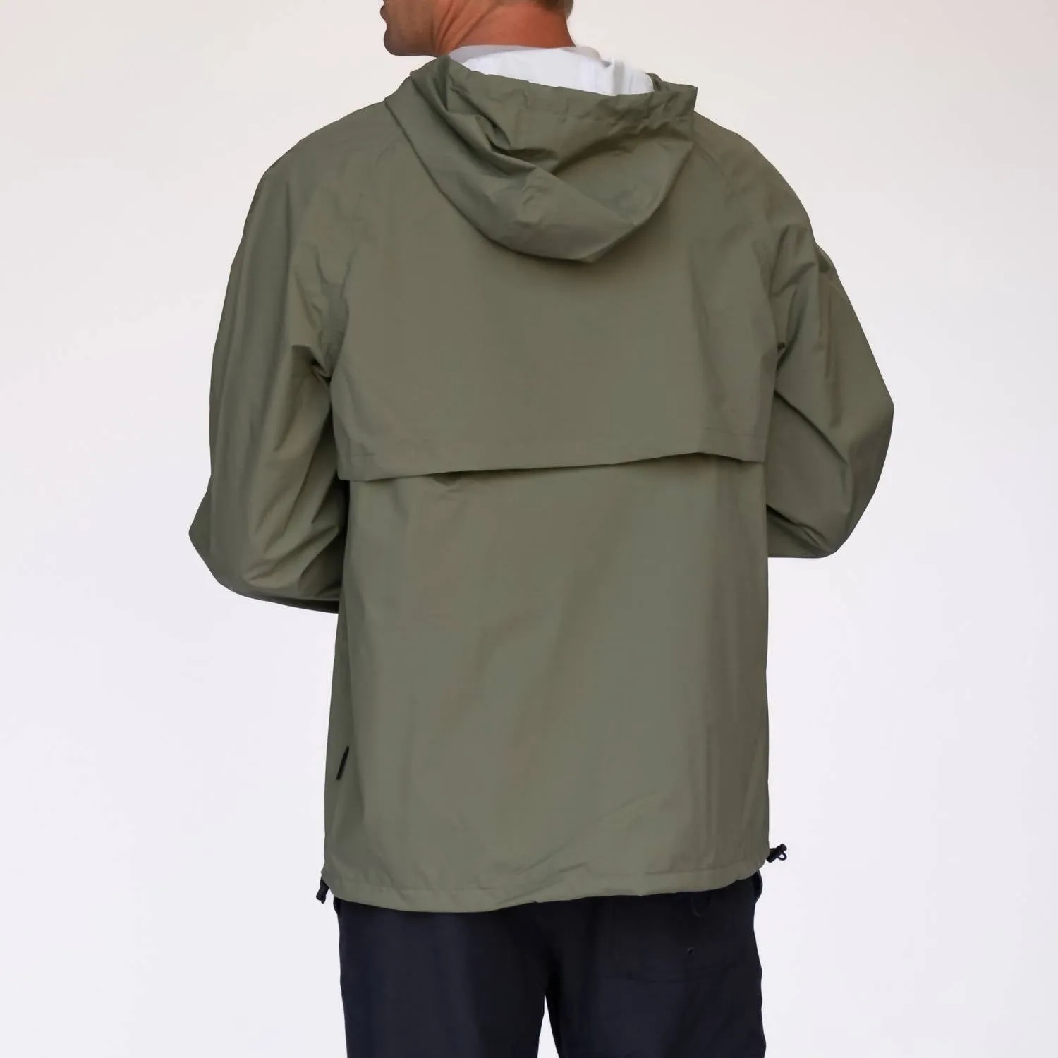 Lightweight Packable Rain Jacket In Army