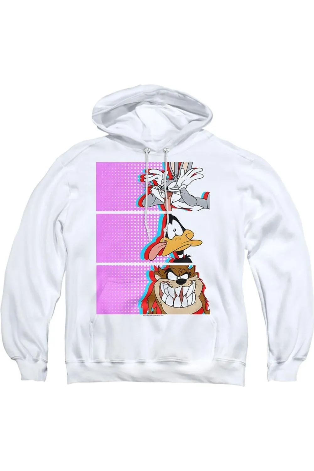 Looney Tunes Tiles Adult Pull Over Hoodie / Hooded Sweatshirt