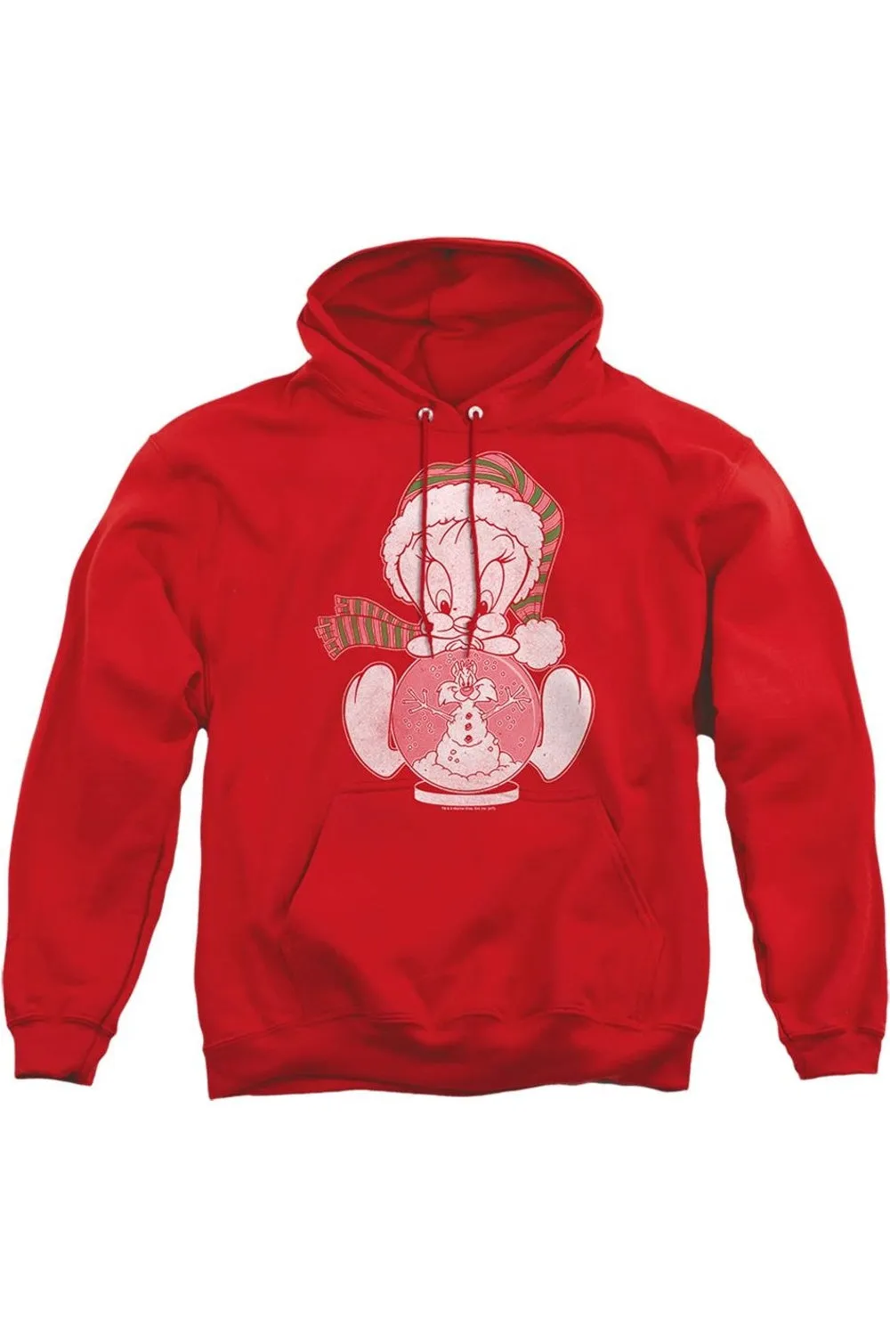 Looney Tunes Tweey Globe Adult Pull Over Hoodie / Hooded Sweatshirt