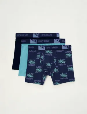 Lucky Brand 3 Pack Stretch Boxer Briefs Multi Lucky Brand