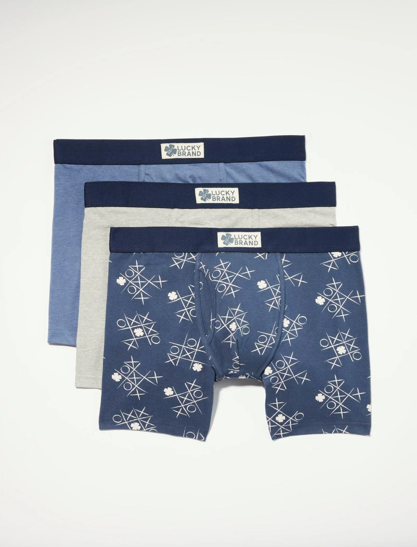Lucky Brand 3 Pack Stretch Boxer Briefs Multi Lucky Brand