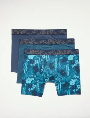 Lucky Brand 3 Pack Stretch Boxer Briefs Multi Lucky Brand
