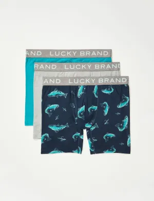 Lucky Brand 3Pk Essential Soft Boxer Brief Multi Lucky Brand