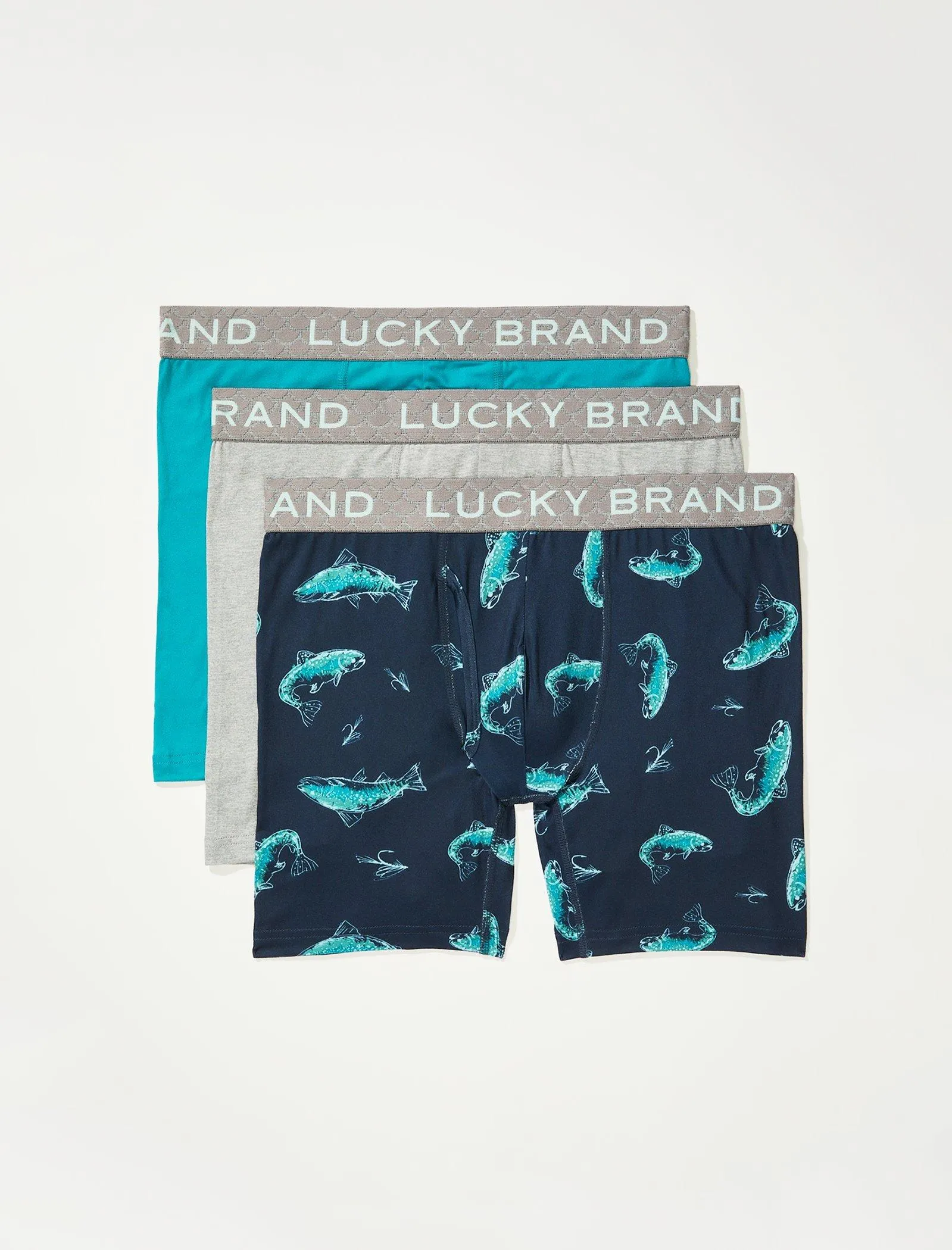 Lucky Brand 3Pk Essential Soft Boxer Brief Multi Lucky Brand