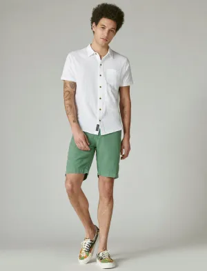 Lucky Brand 9" Laguna Linen Flat Front Short Frosty Spruce Lucky Brand