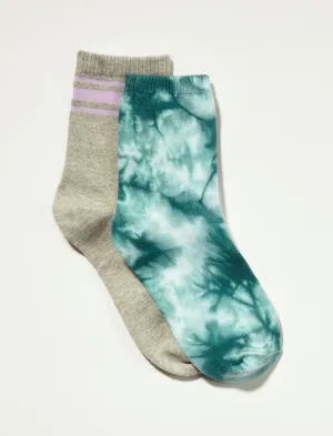 Lucky Brand Tie Dye Stripe Crew Pack Deep Lake Tie Dye Lucky Brand