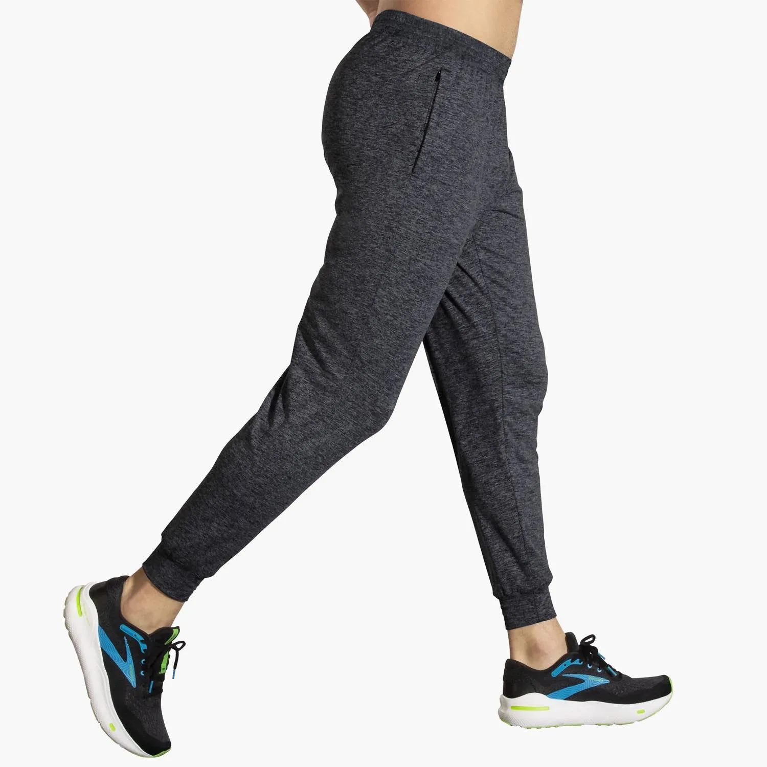 Luxe Jogger In Heather Black