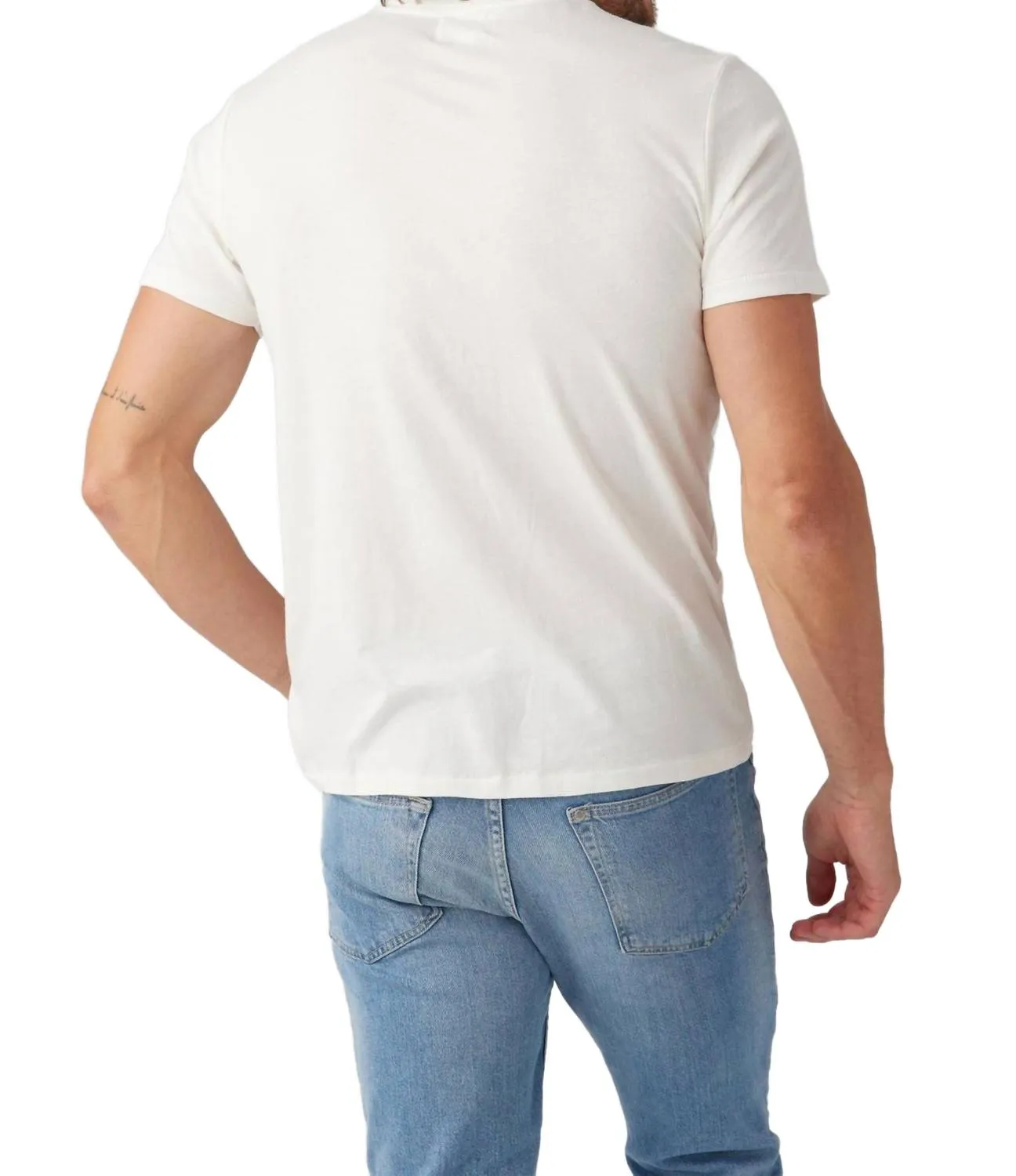 Men Paradise Wave Crew In White