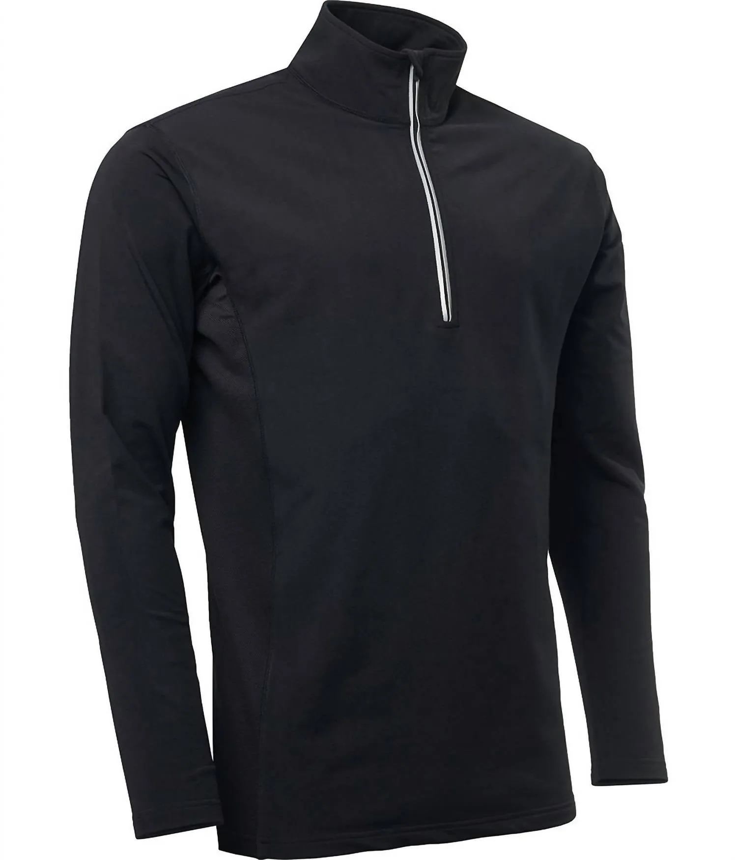 Men’S Ashby Half-Zip Jacket In Black