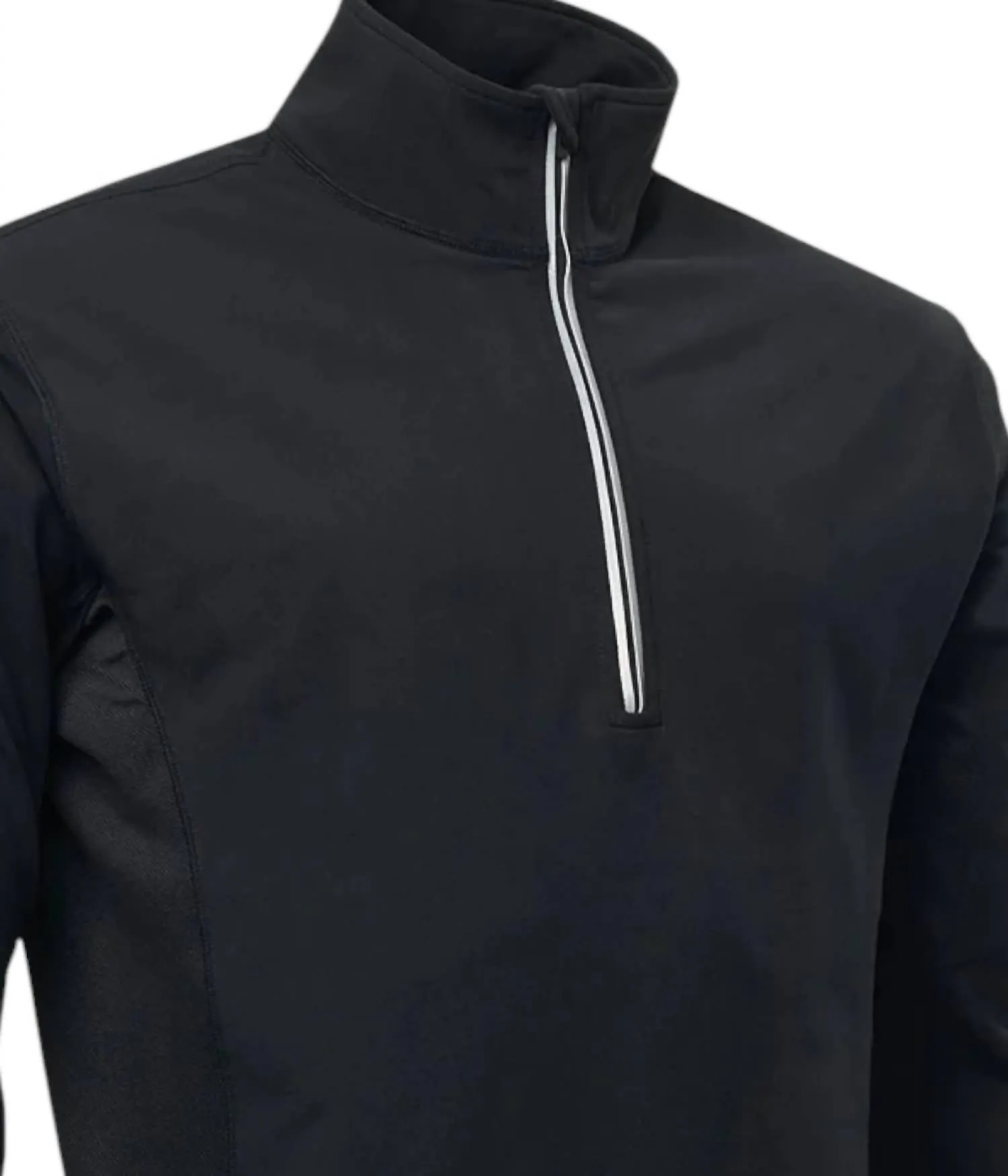 Men’S Ashby Half-Zip Jacket In Black