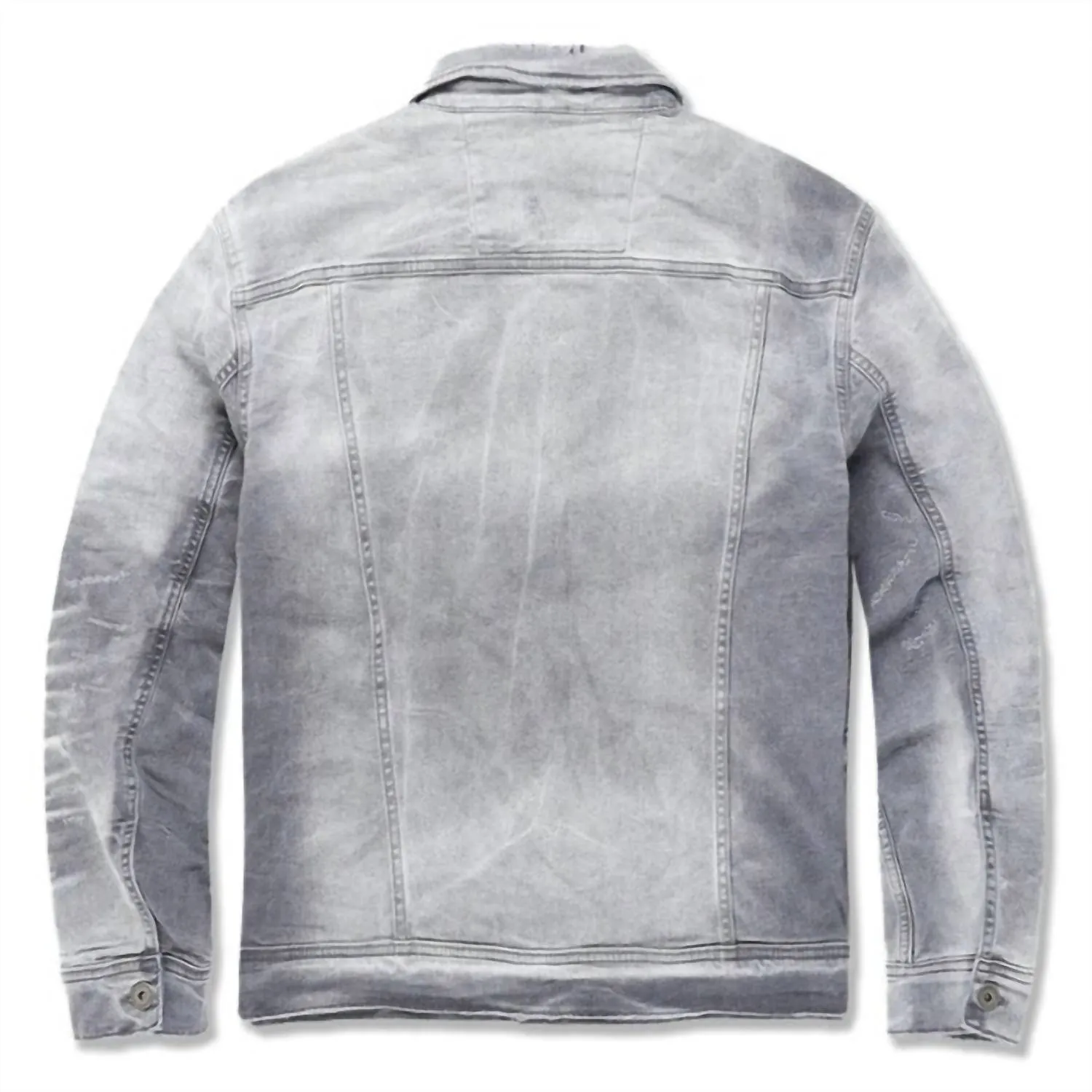 Men's Bayside Denim Trucker Jacket In Arctic Grey