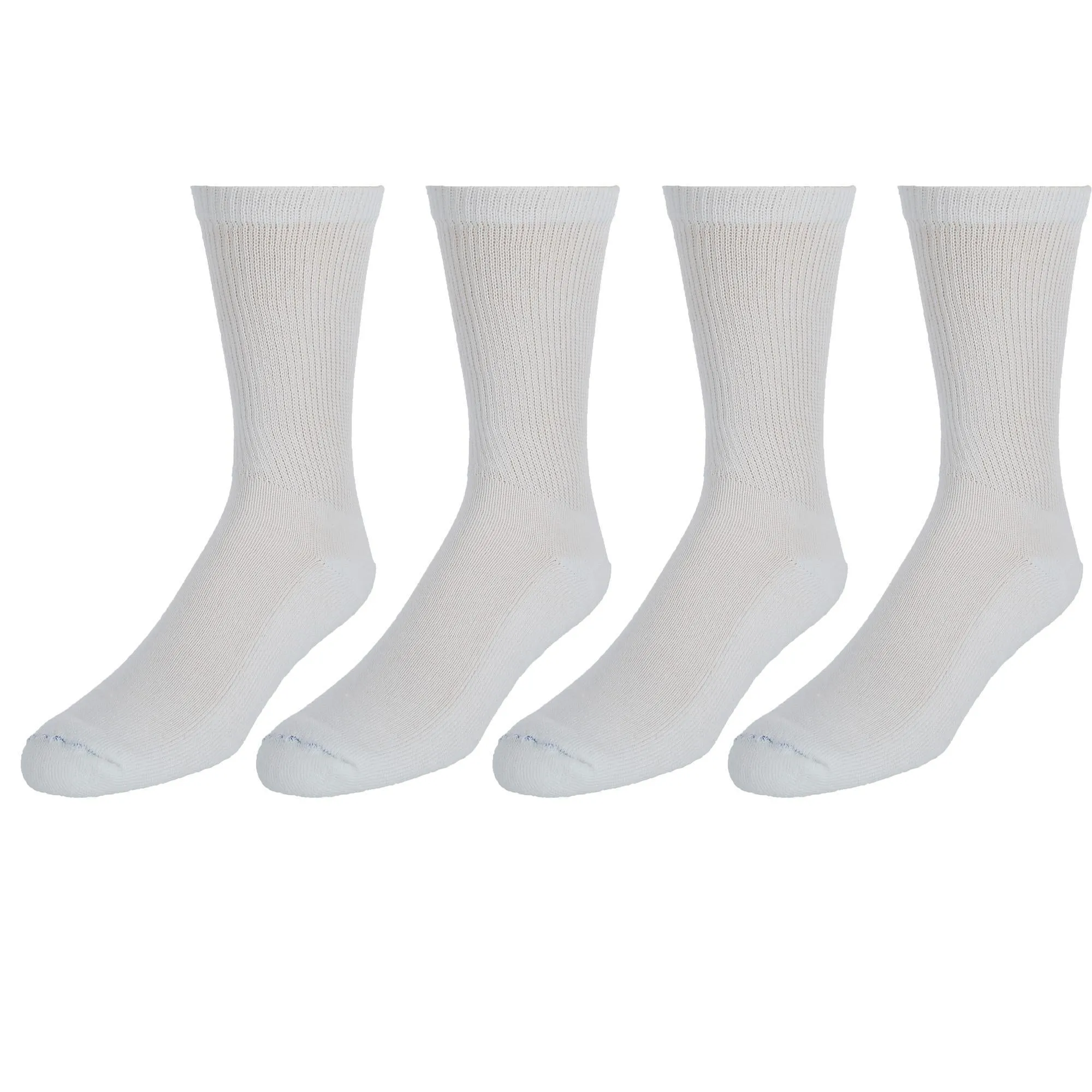 Men's Big and Tall Diabetic Circulatory Crew Socks (4 Pair Pack)