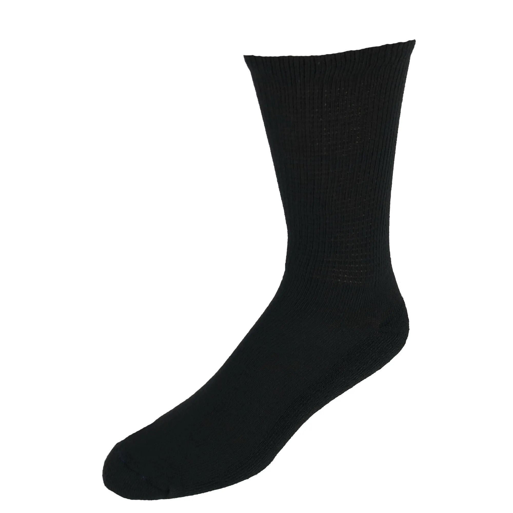 Men's Big and Tall Diabetic Circulatory Crew Socks (4 Pair Pack)
