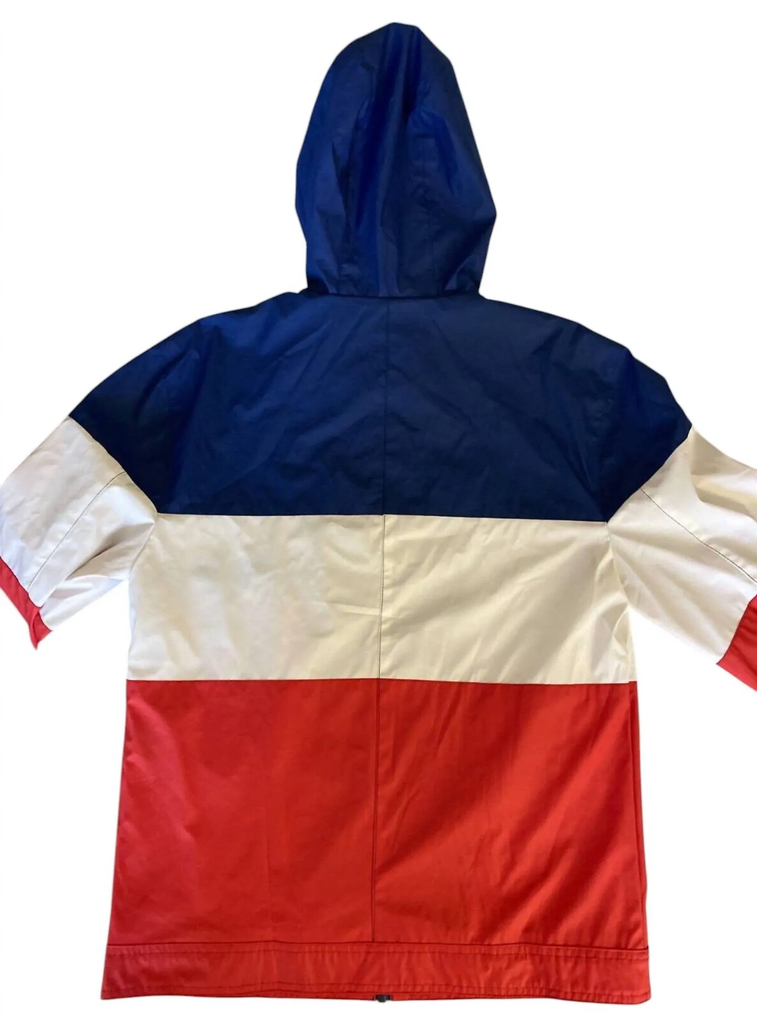 Men's Bomber Jacket With Hoodie In Red, Blue, White