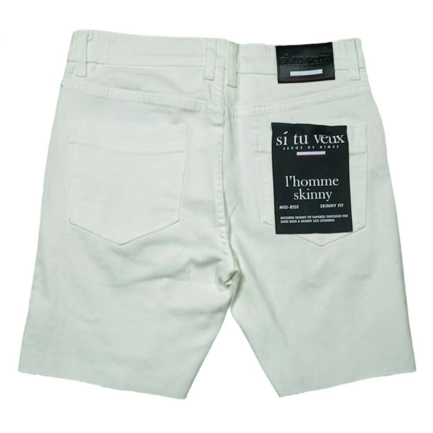 Men's Brutini Cargo Shorts In White