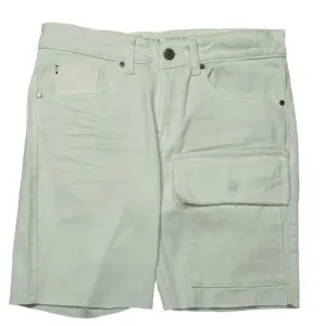 Men's Brutini Cargo Shorts In White