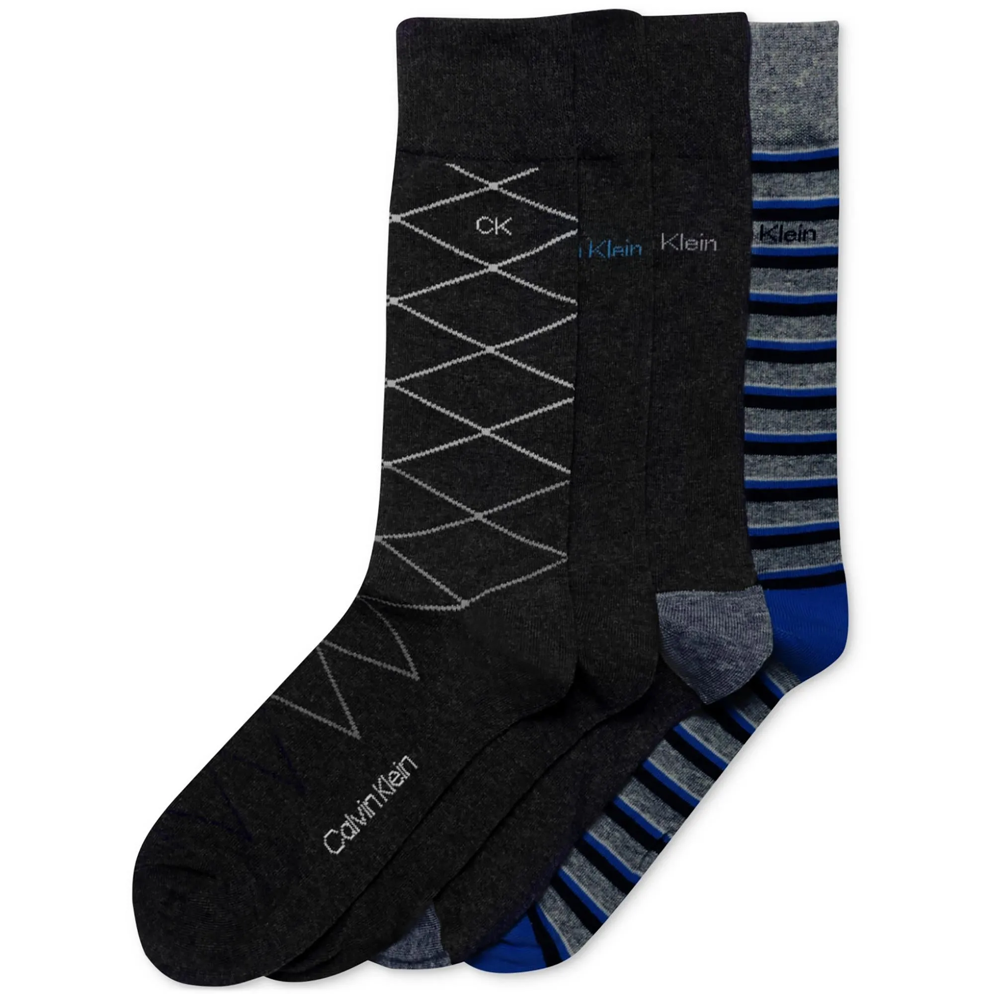 Mens Cotton Blend 4 Pack Crew Socks