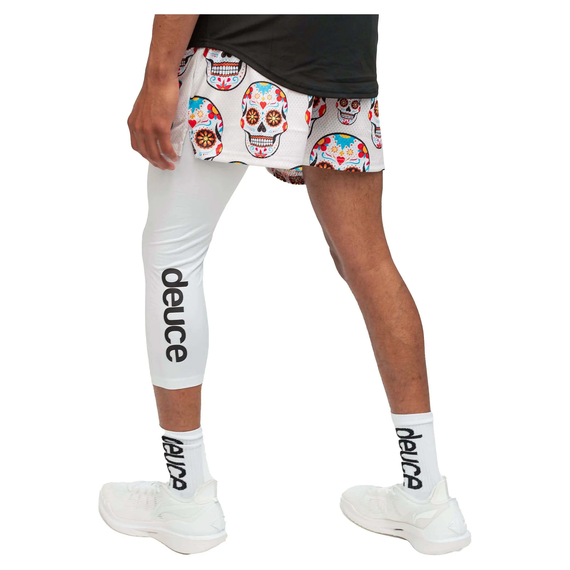 Men's Day Of The Dead Mesh Shorts