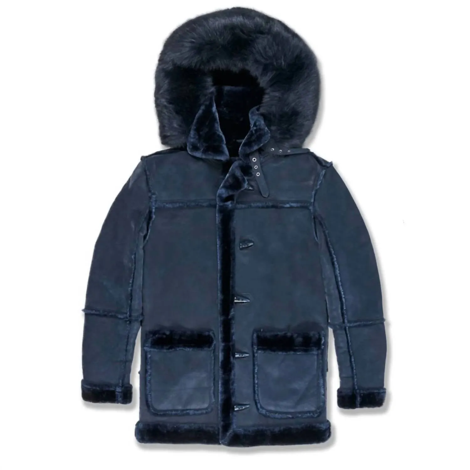 Men's Denali Shearling Jacket In Navy