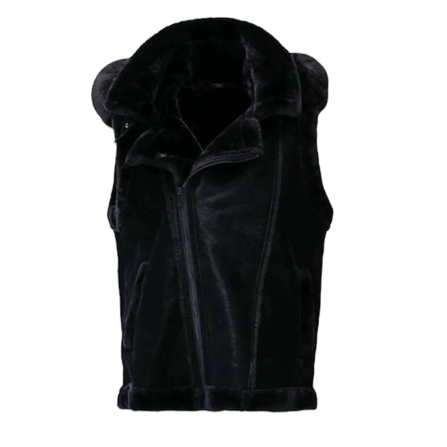 Men's Denali Shearling Vest In Black