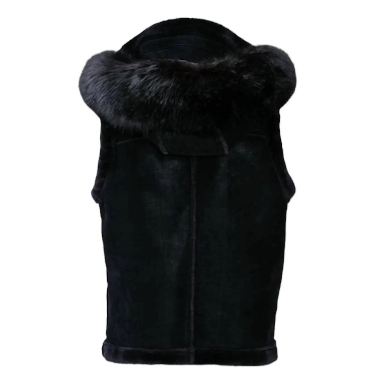 Men's Denali Shearling Vest In Black