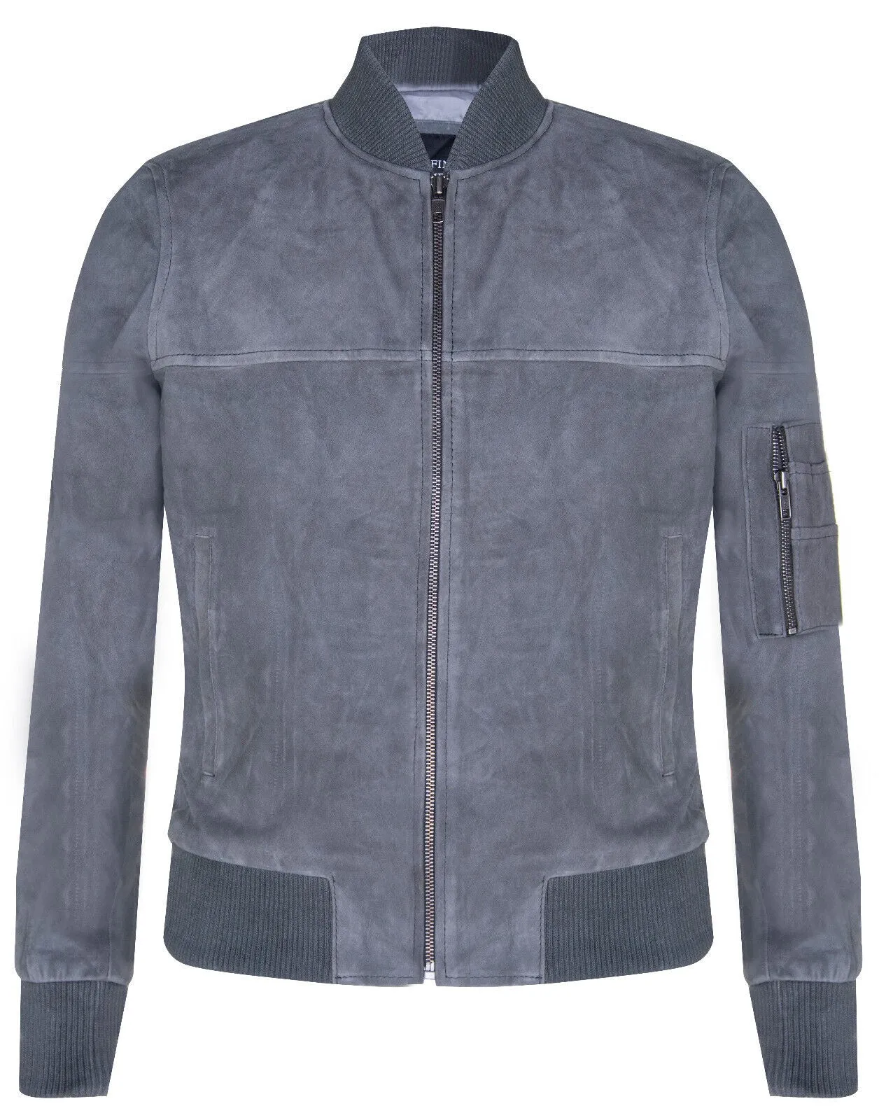 Mens Goat Suede MA-1 Bomber Jacket-Auckland