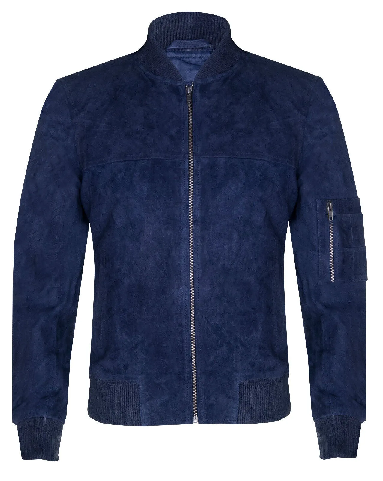 Mens Goat Suede MA-1 Bomber Jacket-Auckland