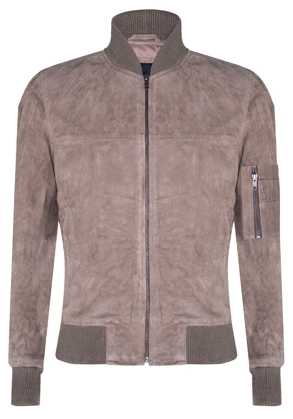 Mens Goat Suede MA-1 Bomber Jacket-Auckland