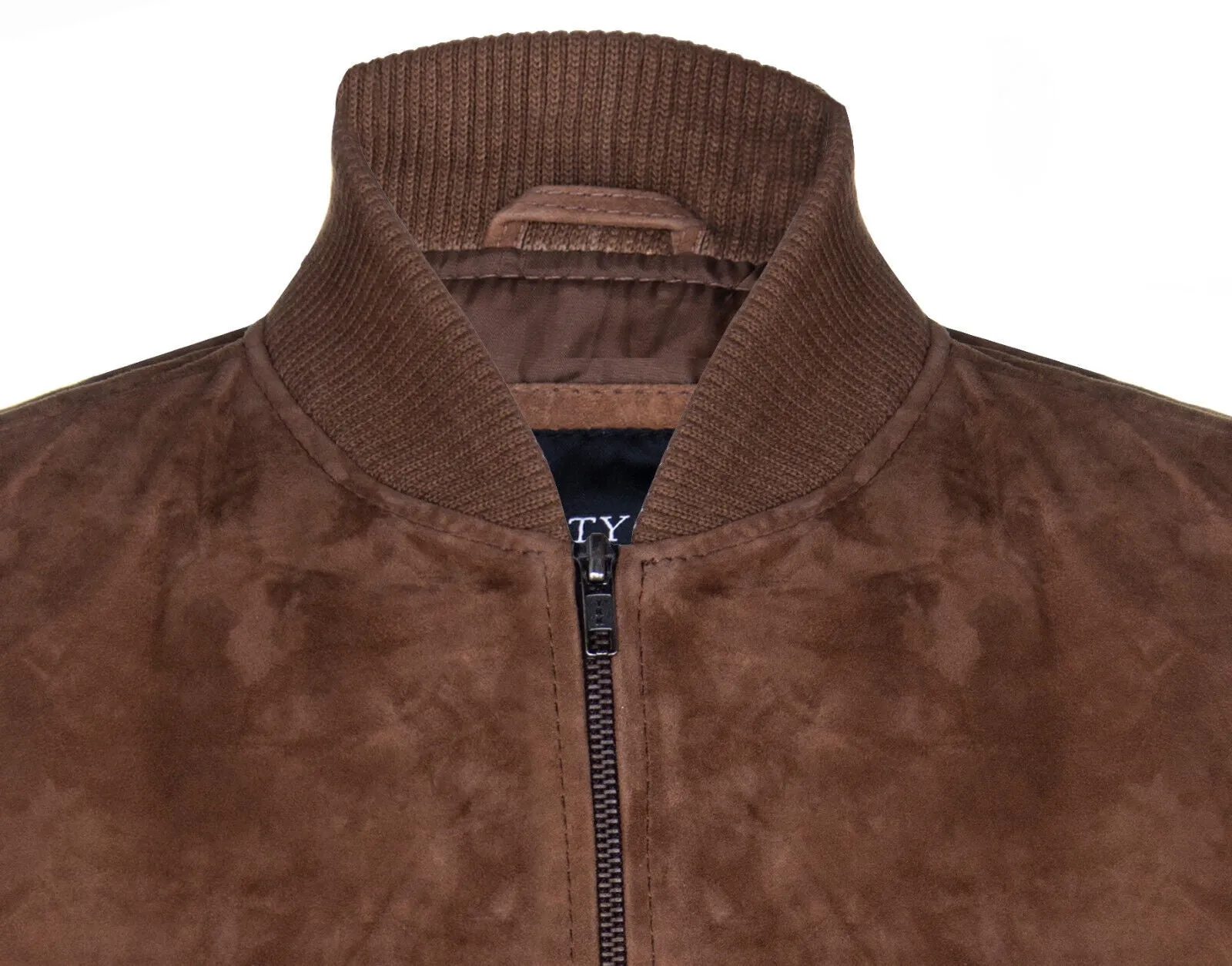 Mens Goat Suede MA-1 Bomber Jacket-Auckland