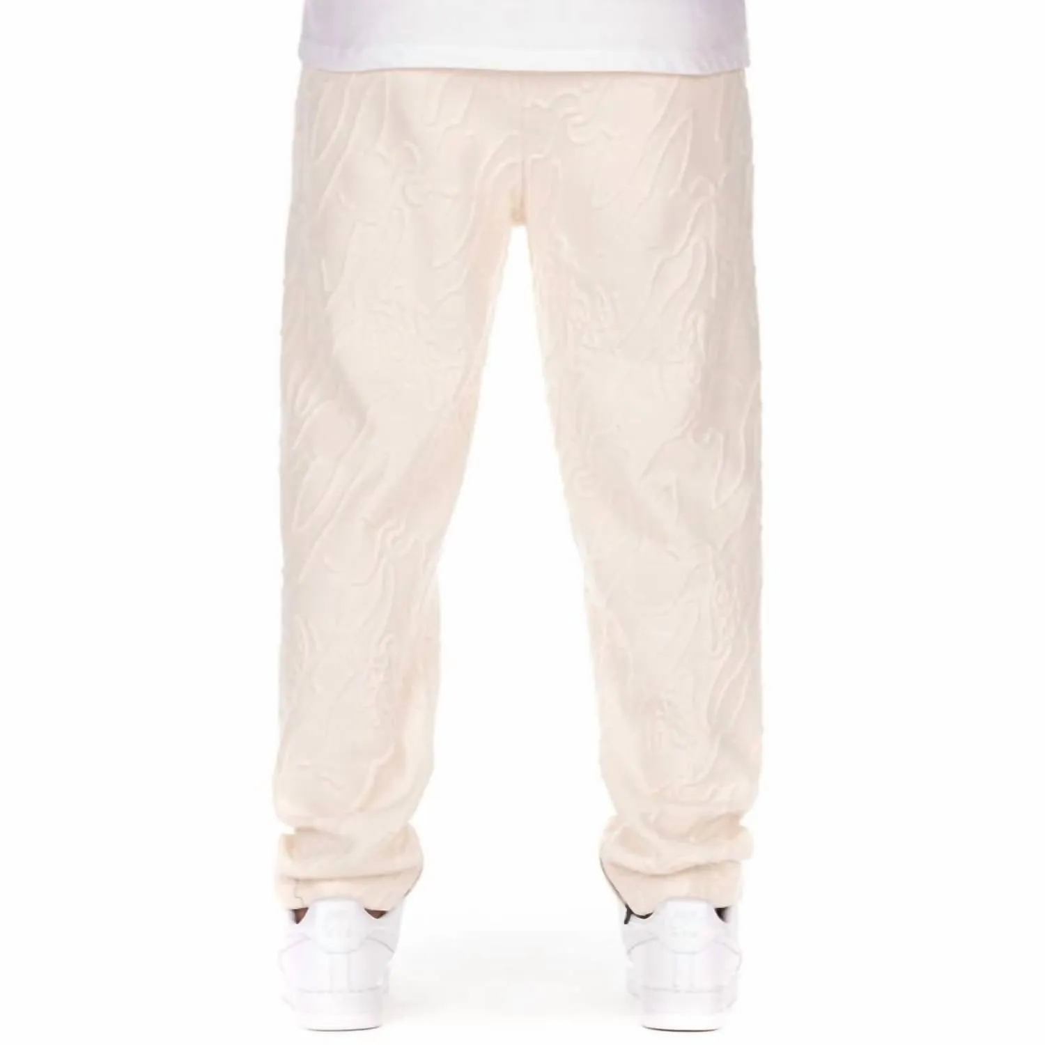 Men's Laced Sweatpants In Antique White