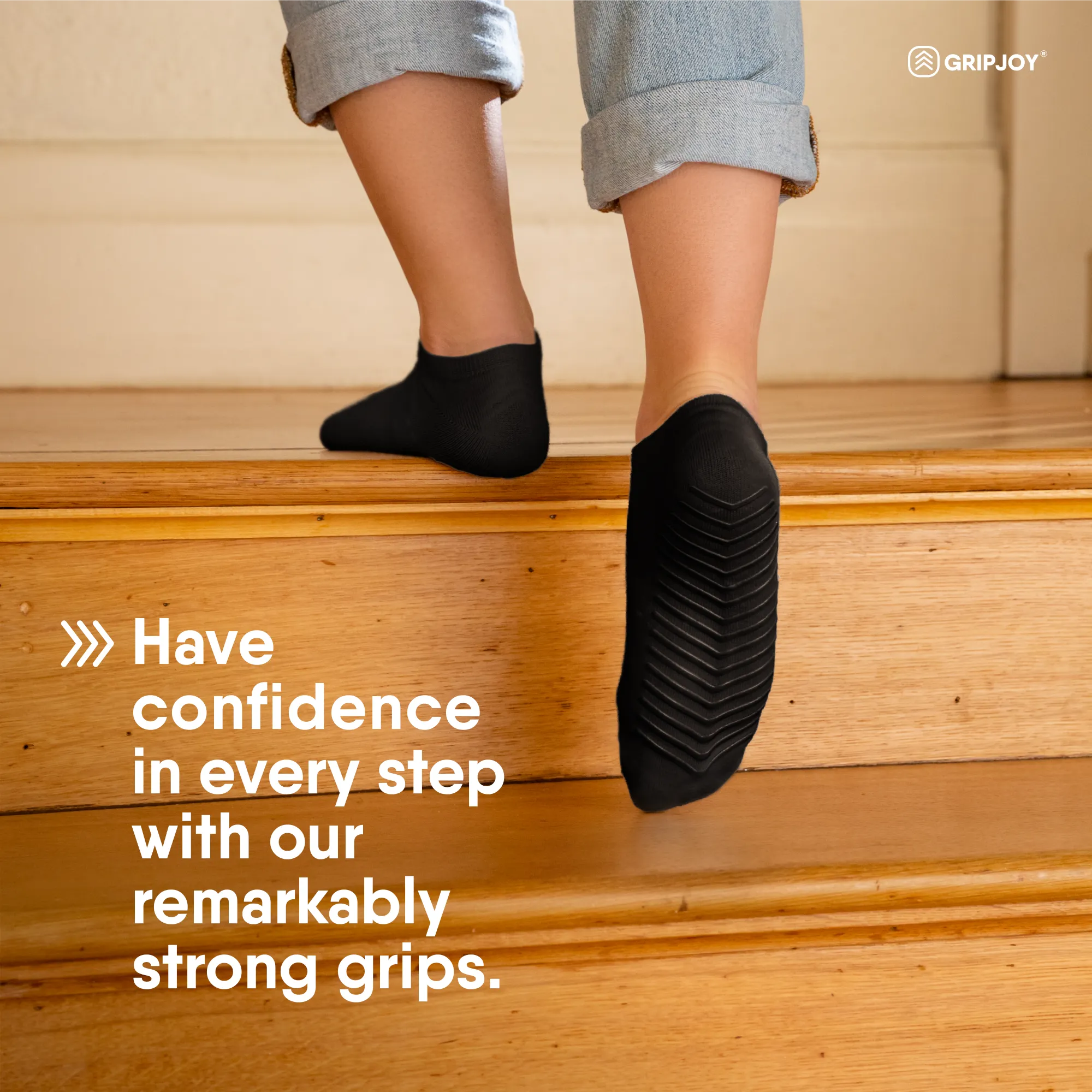 Men's Low Cut Socks with Grips (Pack of 3)