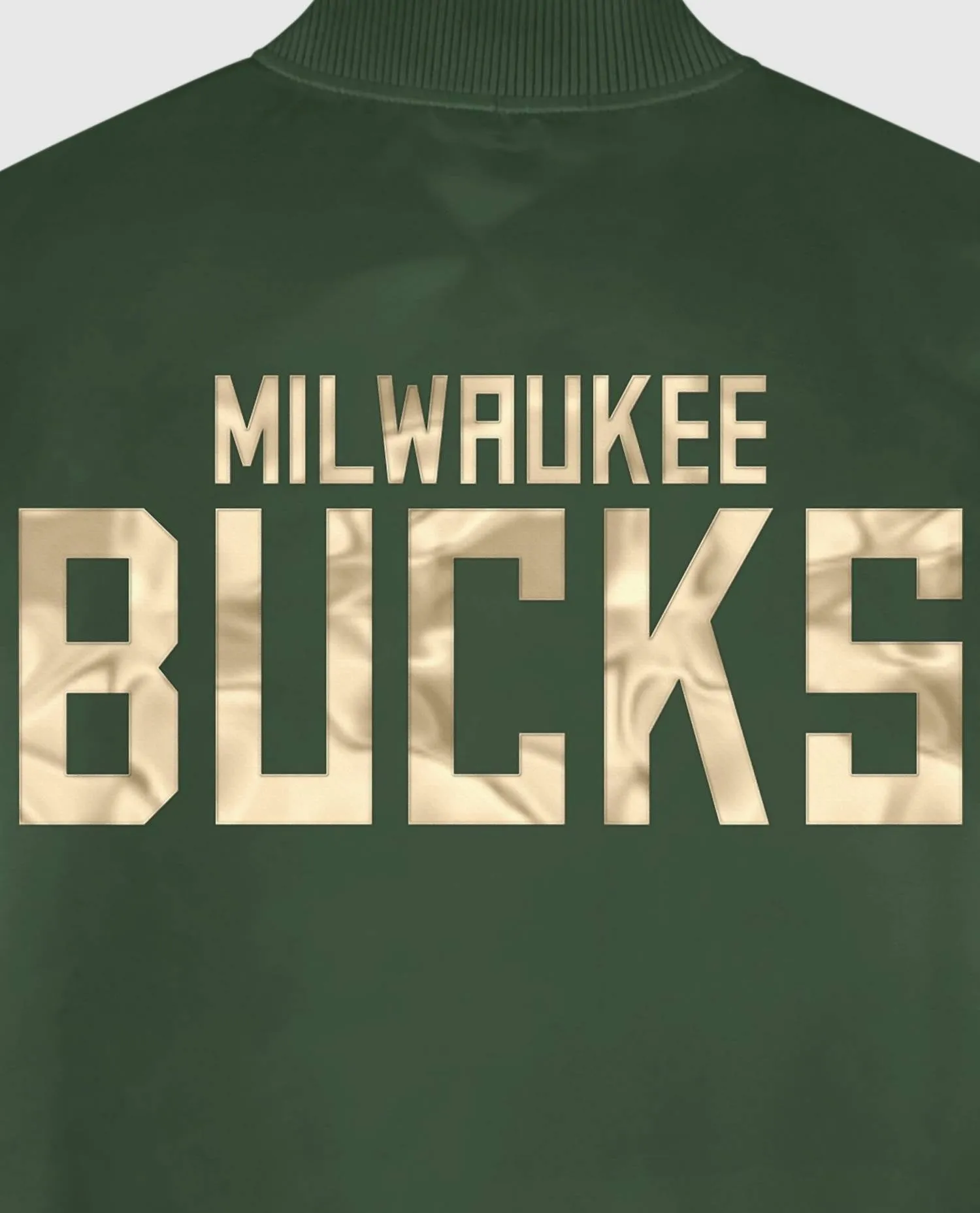 Men's Milwaukee Bucks Satin Full-Snap Jacket In Green