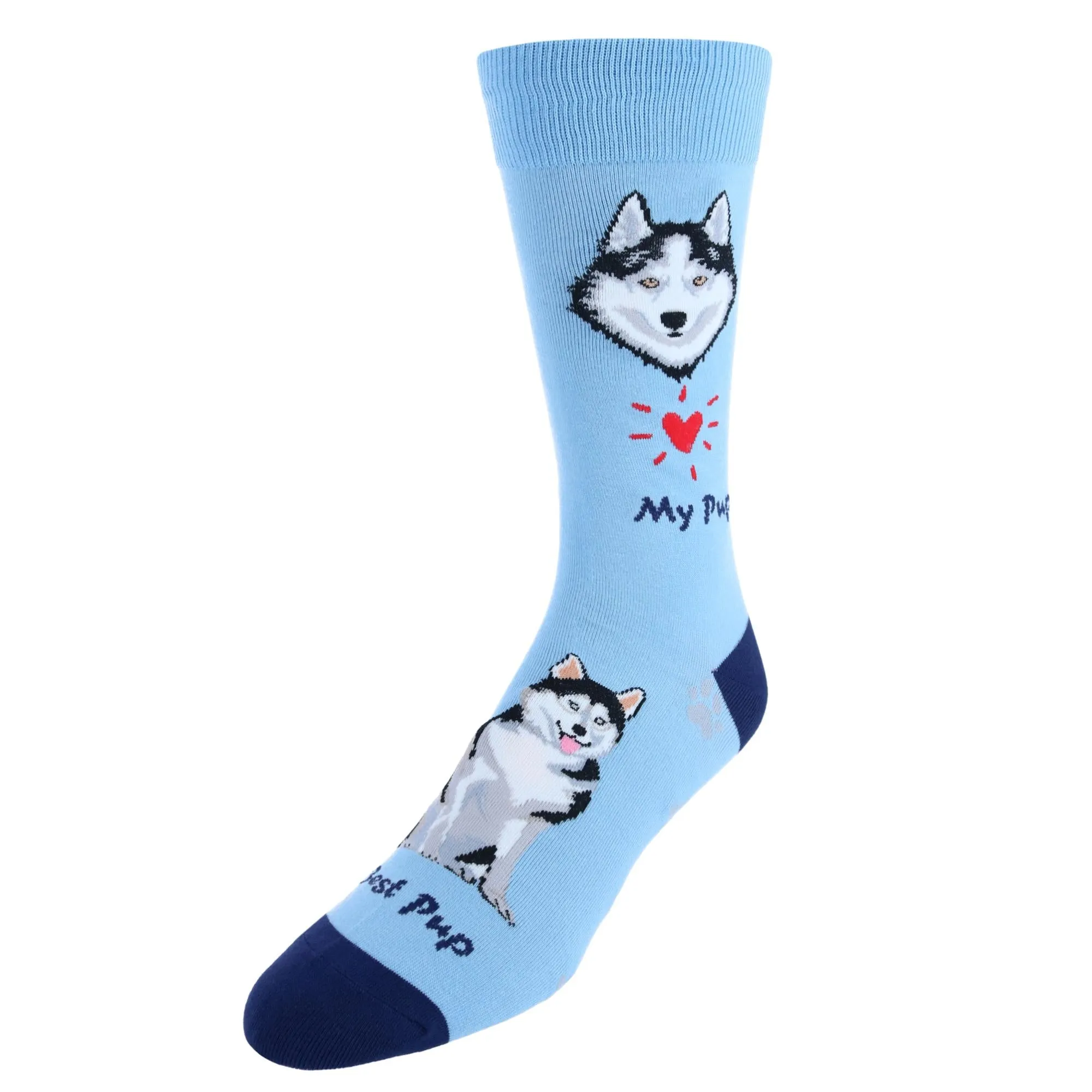 Men's My Pup Crew Novelty Socks