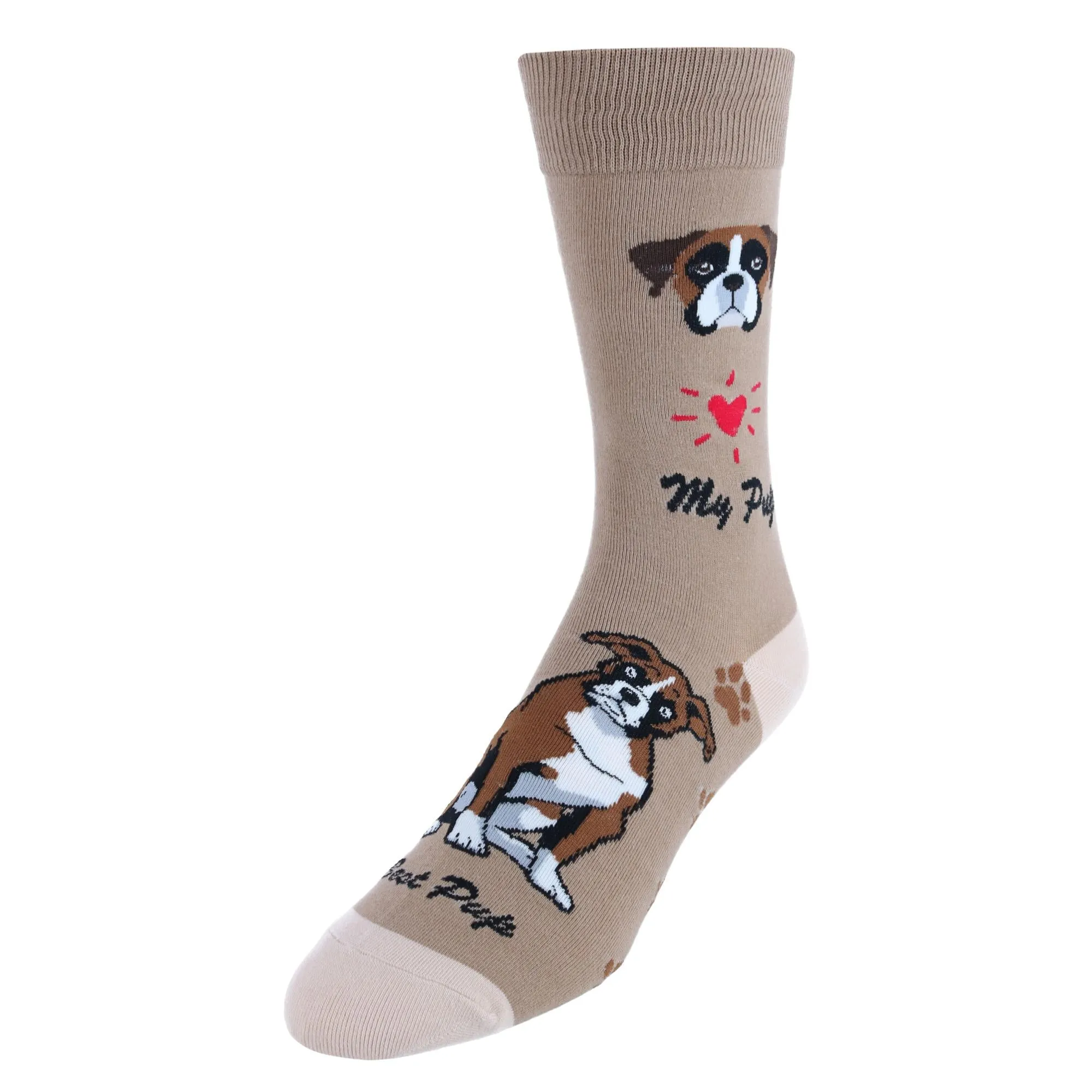 Men's My Pup Crew Novelty Socks