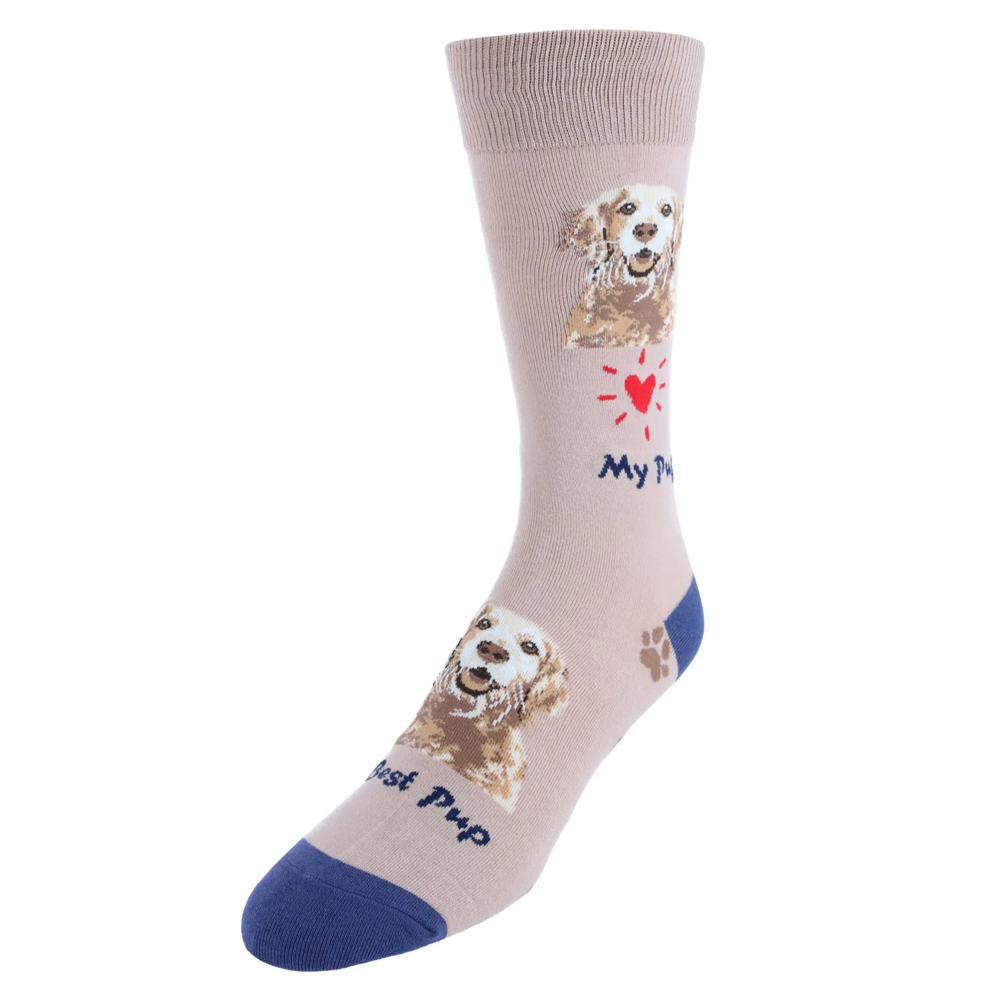 Men's My Pup Crew Novelty Socks