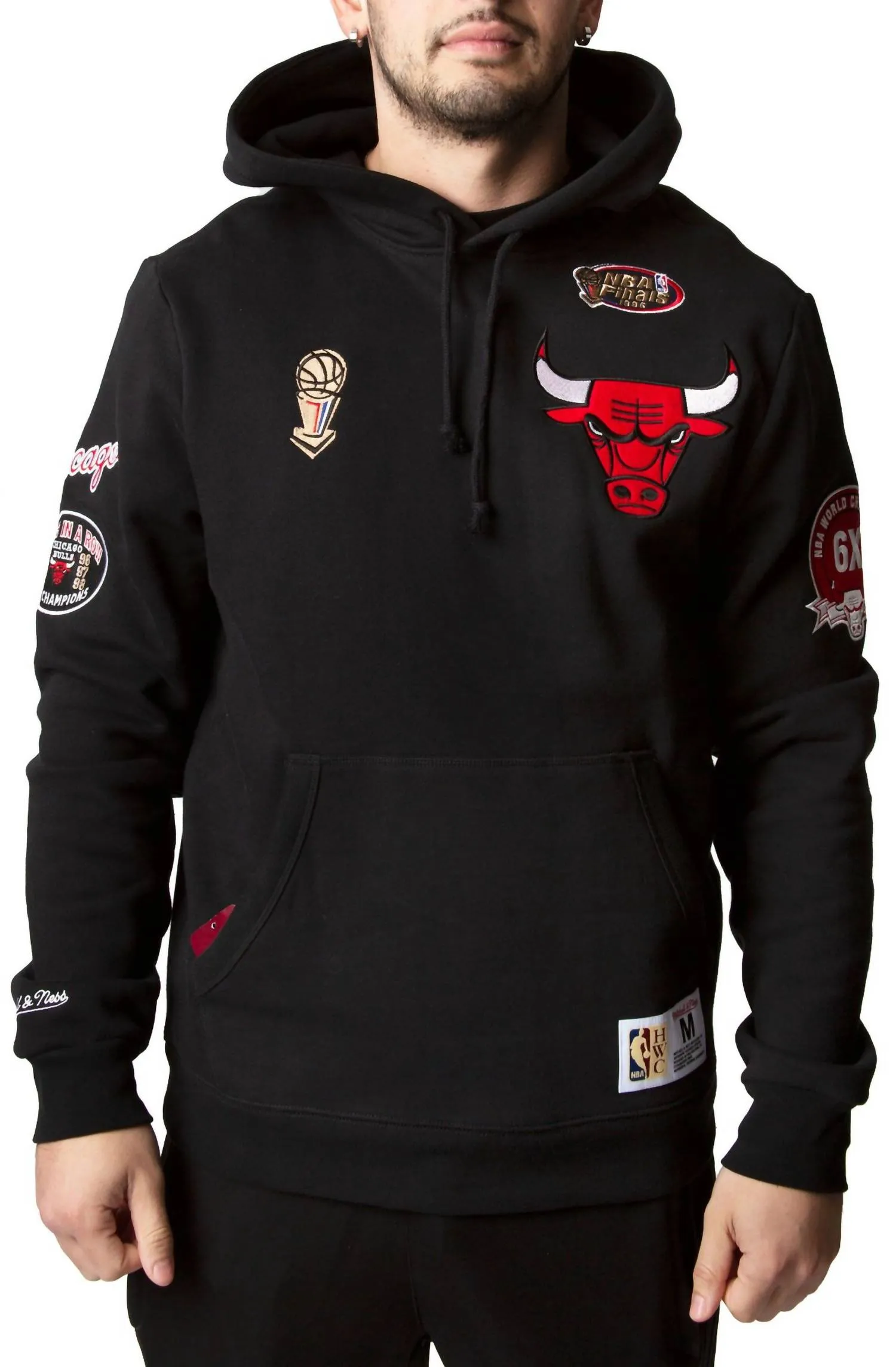 Men's Nba Chicago Bulls Champ City Hoodie In Black
