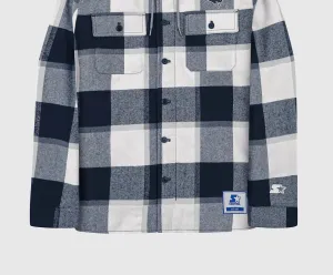 Men's New England Patriots The Big Joe Sherpa Lined Plaid Jacket In Navy