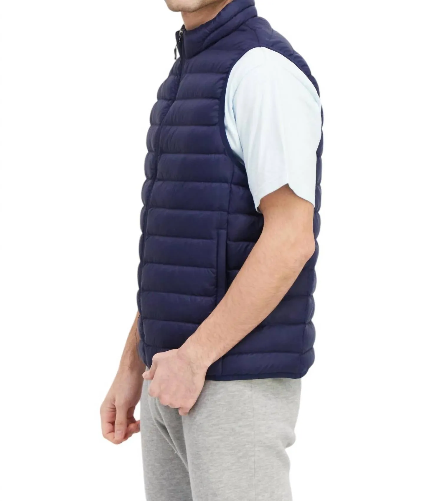 Men's Performance Water Resistant Vest In Blue